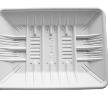 wholesale eco friendly disposable biodegradable corn starch square food tray